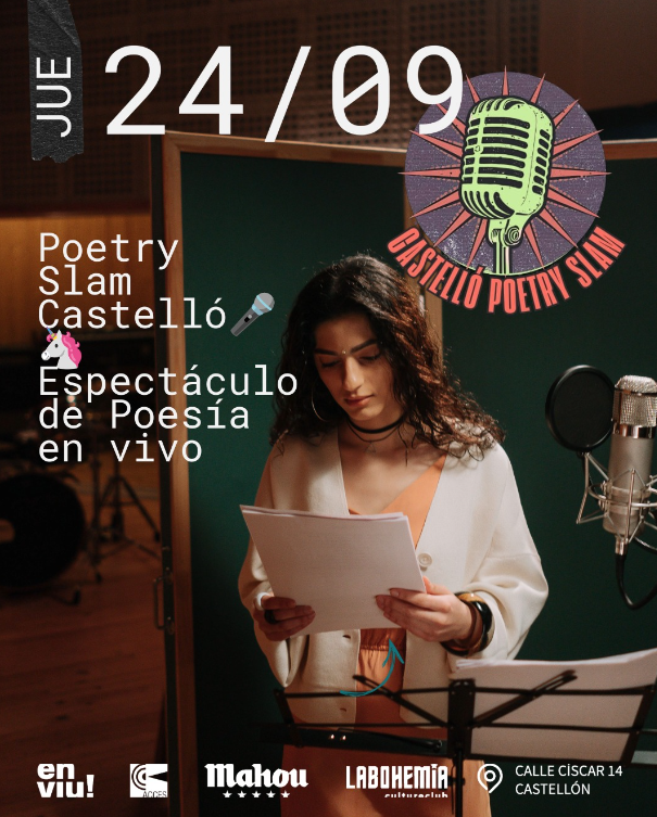 CASTELLÓ POETRY SLAM - ESPECTACULO DE POESIA EN VIVO