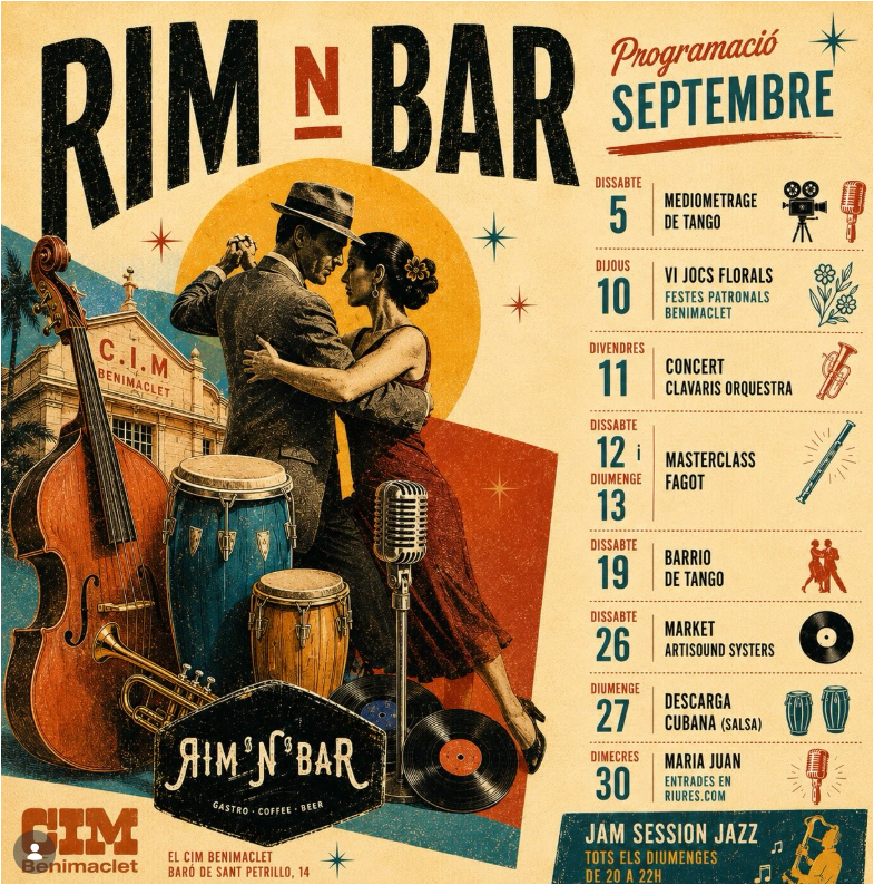 RIMNBAR - CIM BENIMACLET- PROGARACIO MUSICAL SEPTEMBRE