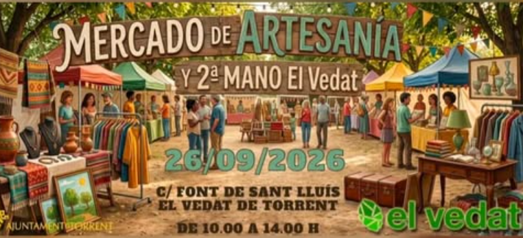 MERCADO DE ARTESNIA Y 2ª MANO EL VEDAT