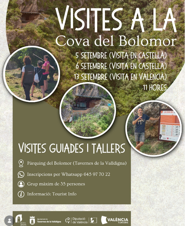 COVA DEL BOLOMOR - VISITES GUIADES