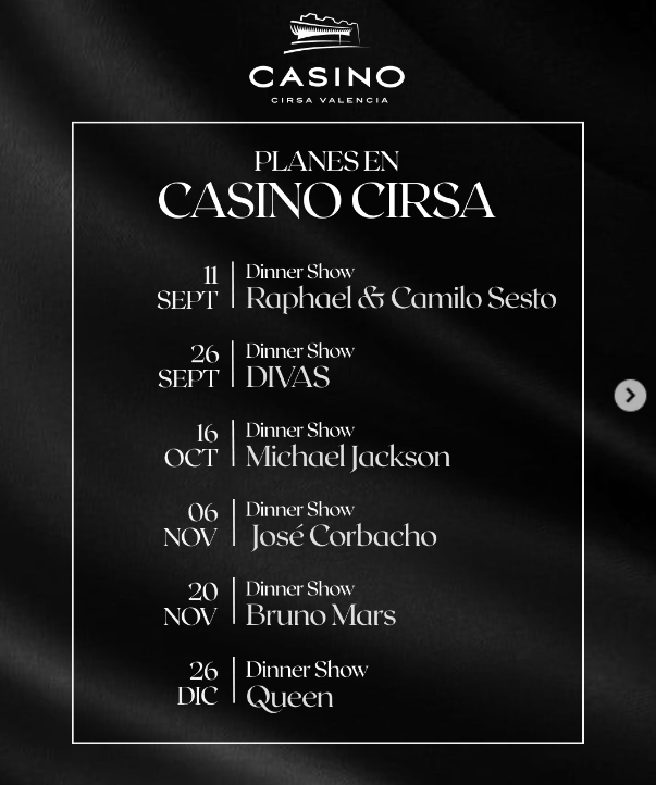 CASINO CIRSA - PROGRAMACION