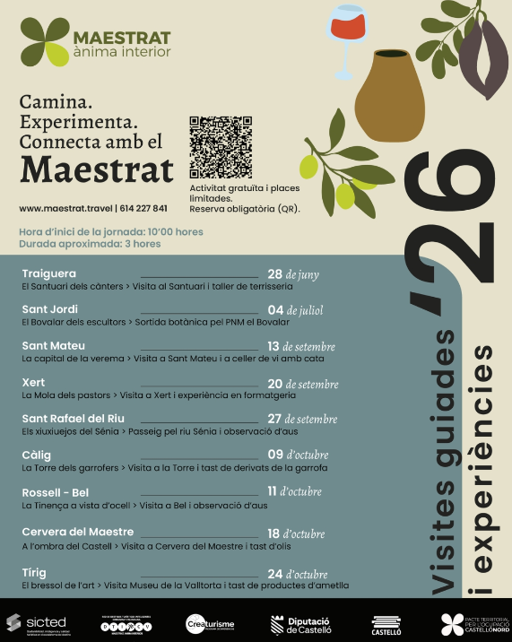 VISITES GUIADES I EXPERIENCIES  AL MAESTRAT
