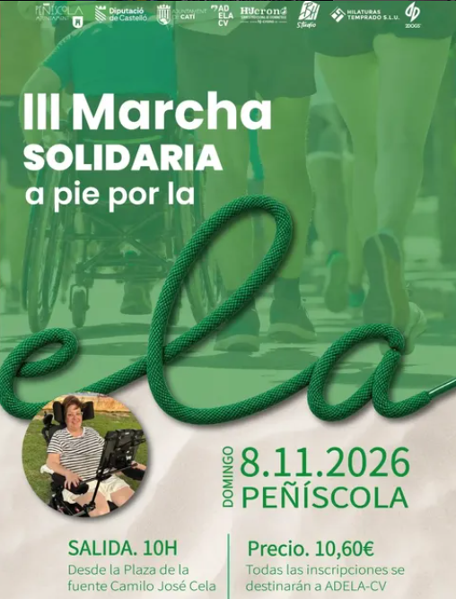 III MARCHA SOLIDARIA A PIE POR LA ELA - PEÑISCOLA