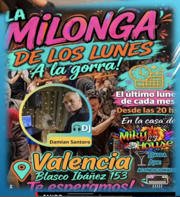 LA MILONGA DE LOS LUNES A LA GORRA