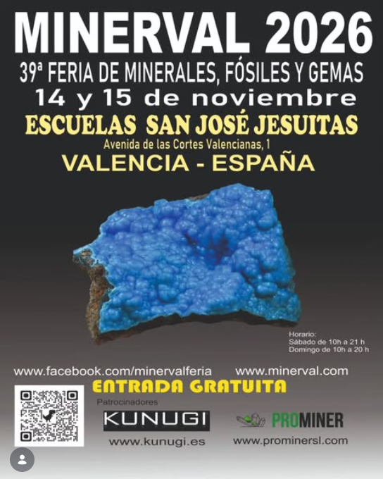MINERVAL - 39ª FERIA DE MINERALES, FOSILE Y GEMAS
