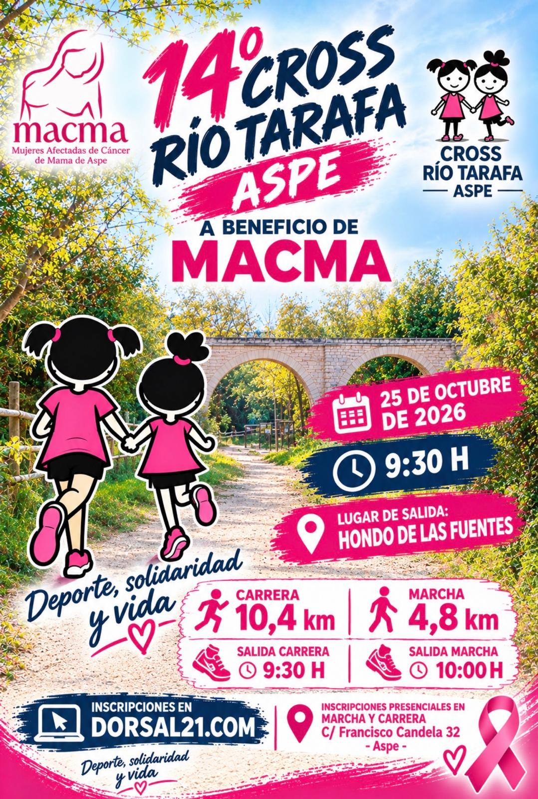 XIV Cross Río Tarafa a beneficio de Mujeres Afectadas de Cáncer de Mama de Aspe