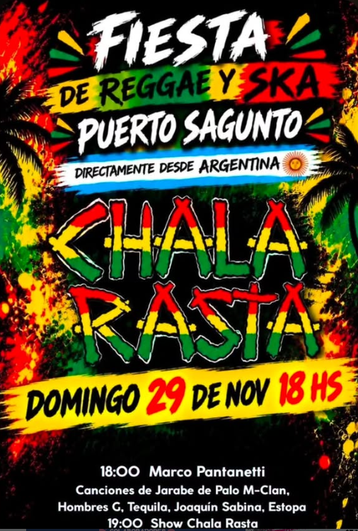 Fiesta de Reggae y Ska en Valencia - CHALA RASTA