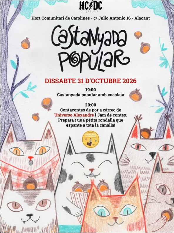Castanyada Popular a l’Hort Comunitari de Carolines
