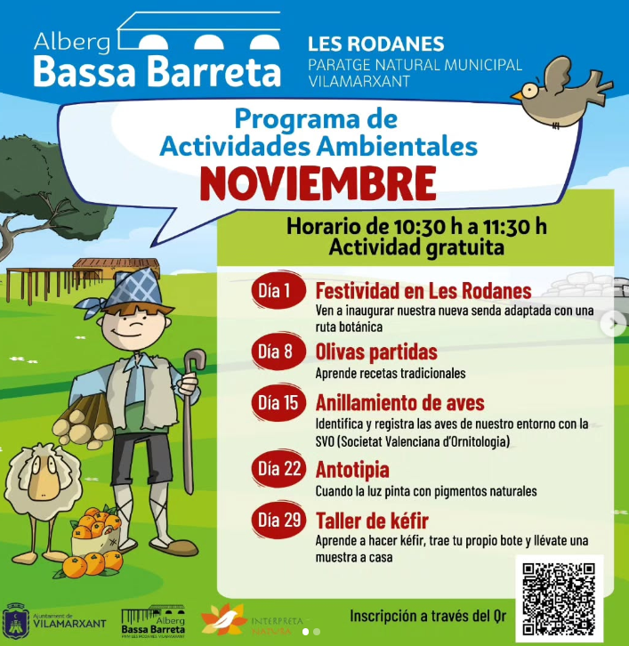 ACTIVIDADES MEDIOAMBIENTALES  - VILAMARXANT - ¡¡Nueva programación!!