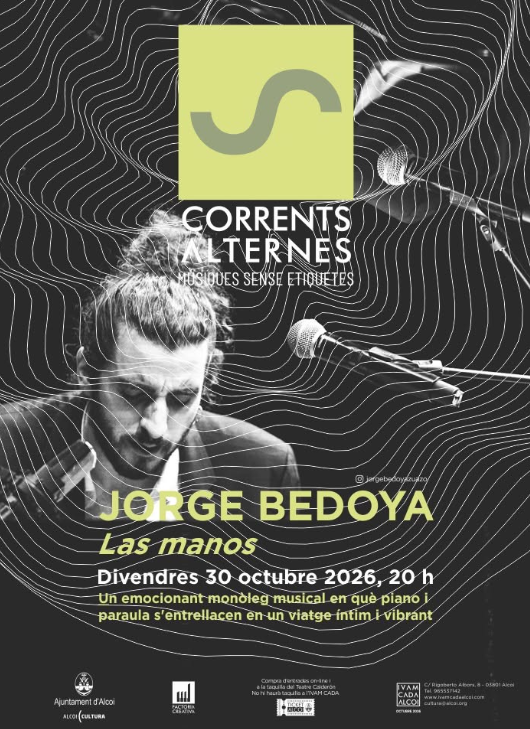 CORRENTS ALTERNES - JORGE BEDOYA -  CONCERT DE PIANO