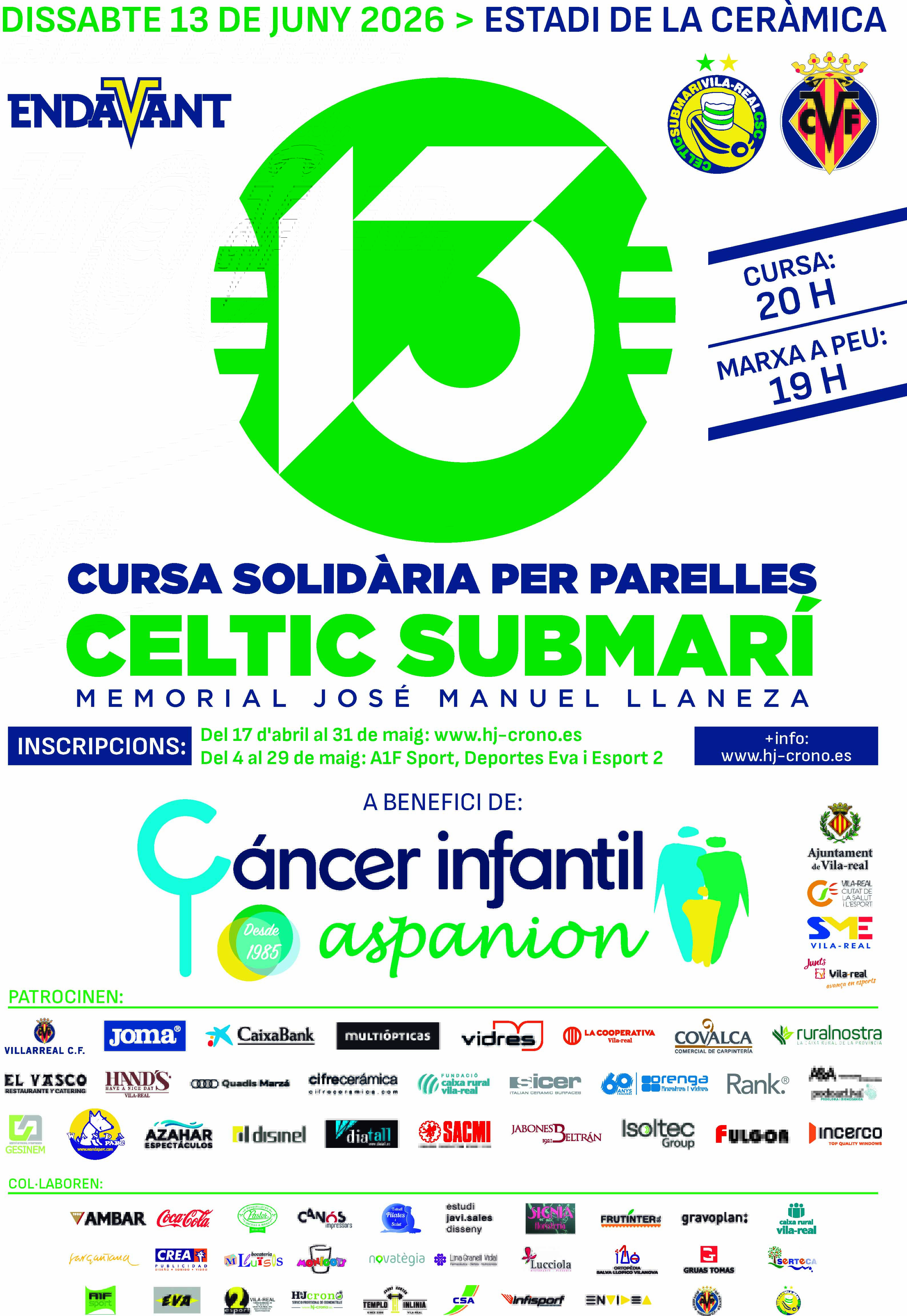 XIII Cursa Solidària per parelles Celtic Submarí 2026