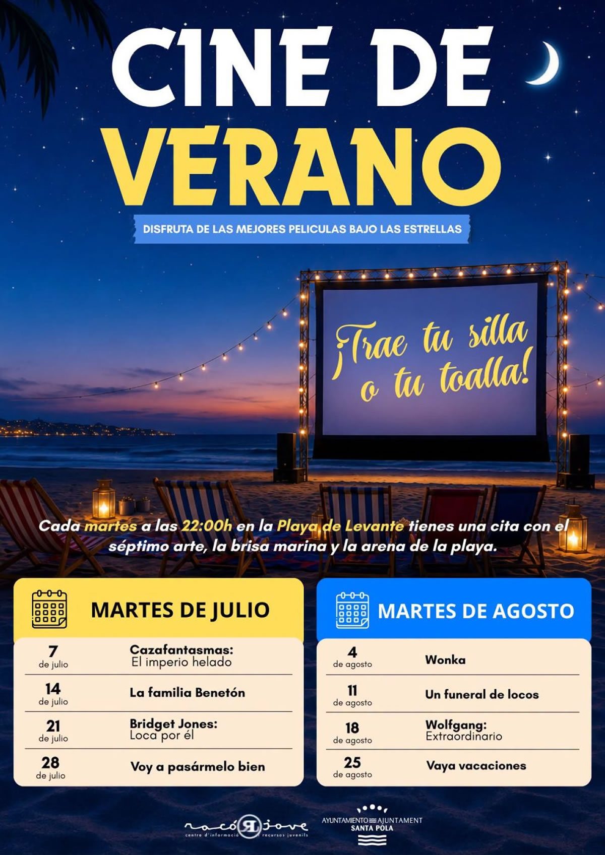 Cine de verano en Santa Pola 2026