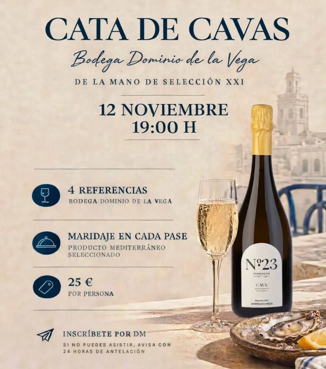 Cata de Cavas Bodega Dominio de la Vega