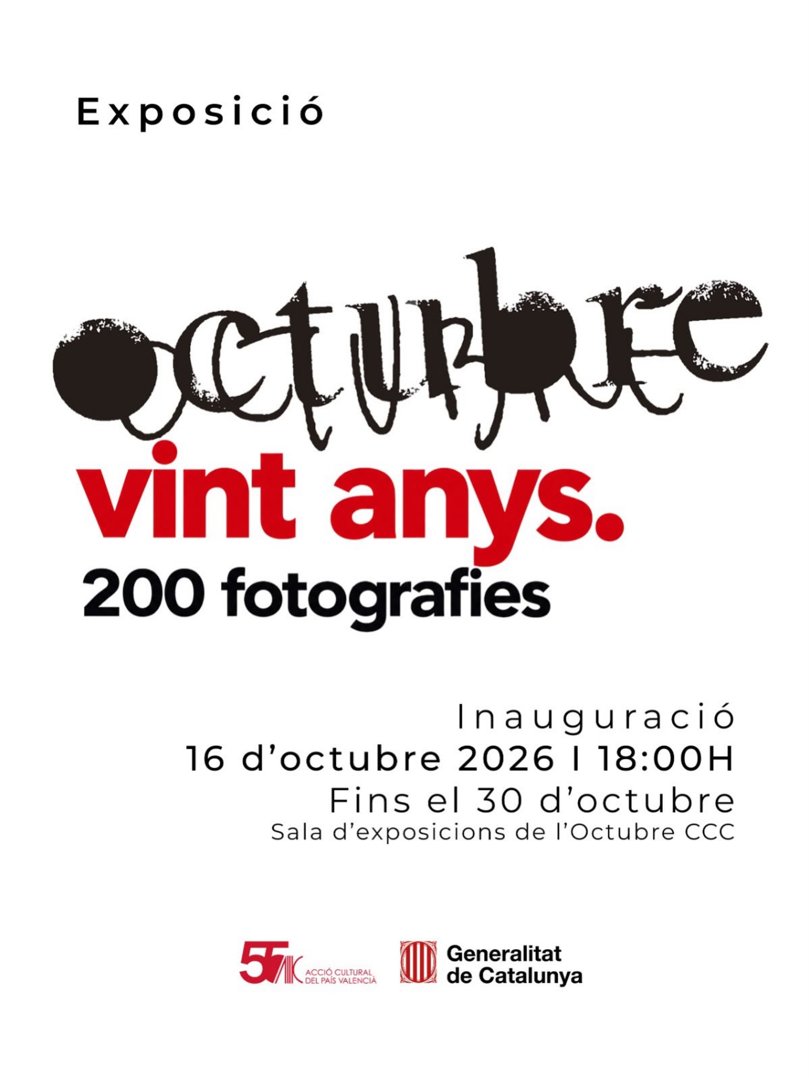 Octubre vint anys. 200 fotografies