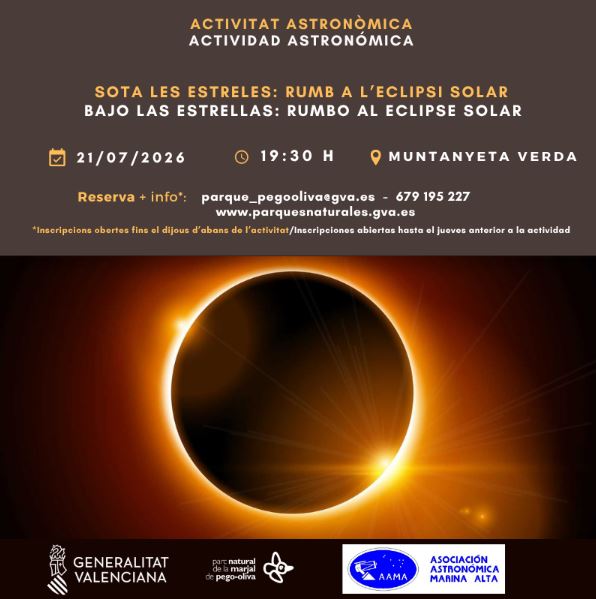Actividad Astronómica "Bajo las estrellas: Rumbo al eclipse solar"