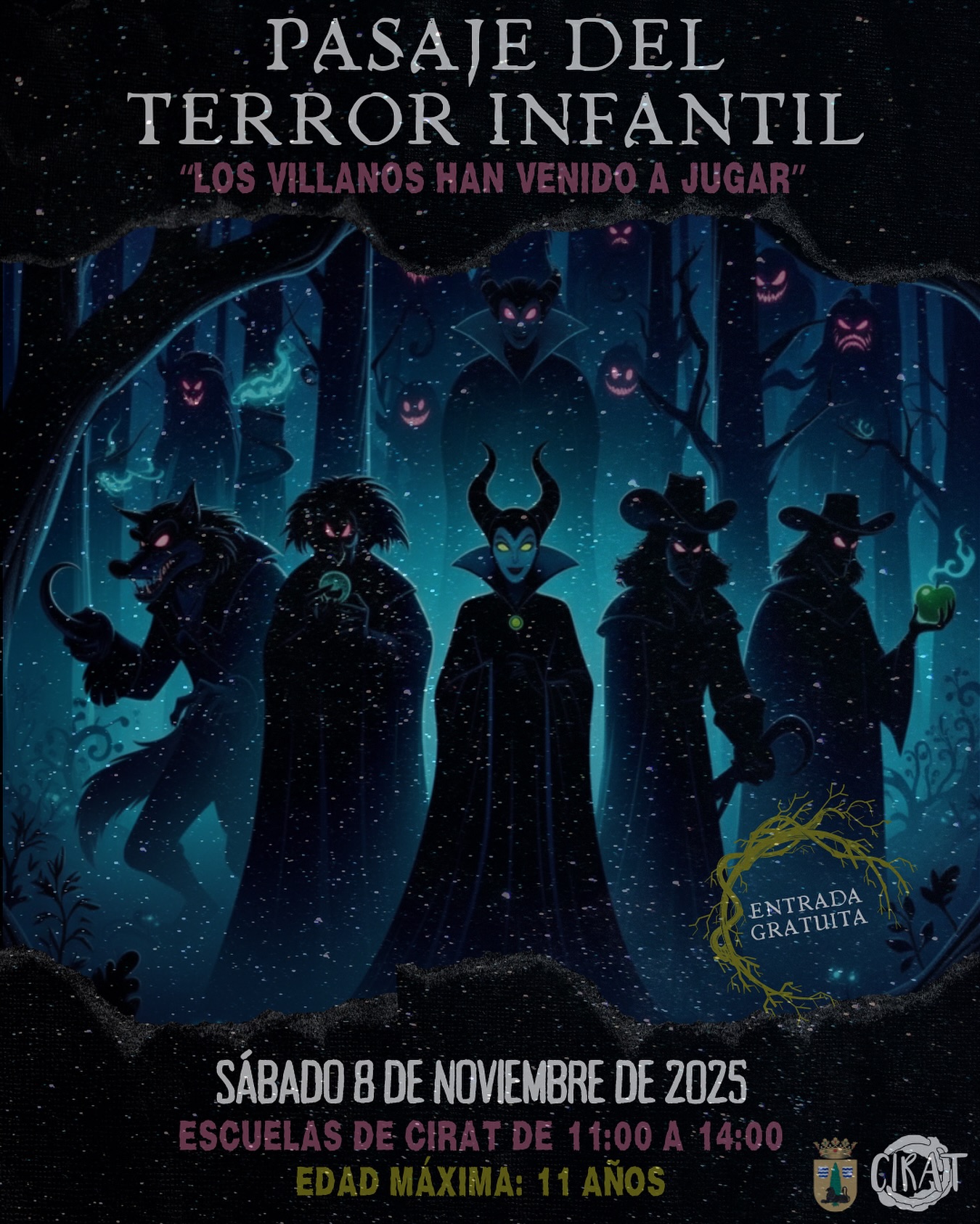 PASAJE DEL TERROR INFANTIL "LOS VILLANOS HAN VENIDO A JUGAR"