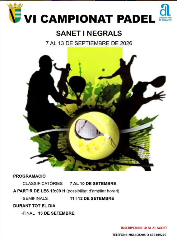 VI CAMPIONAT PADEL