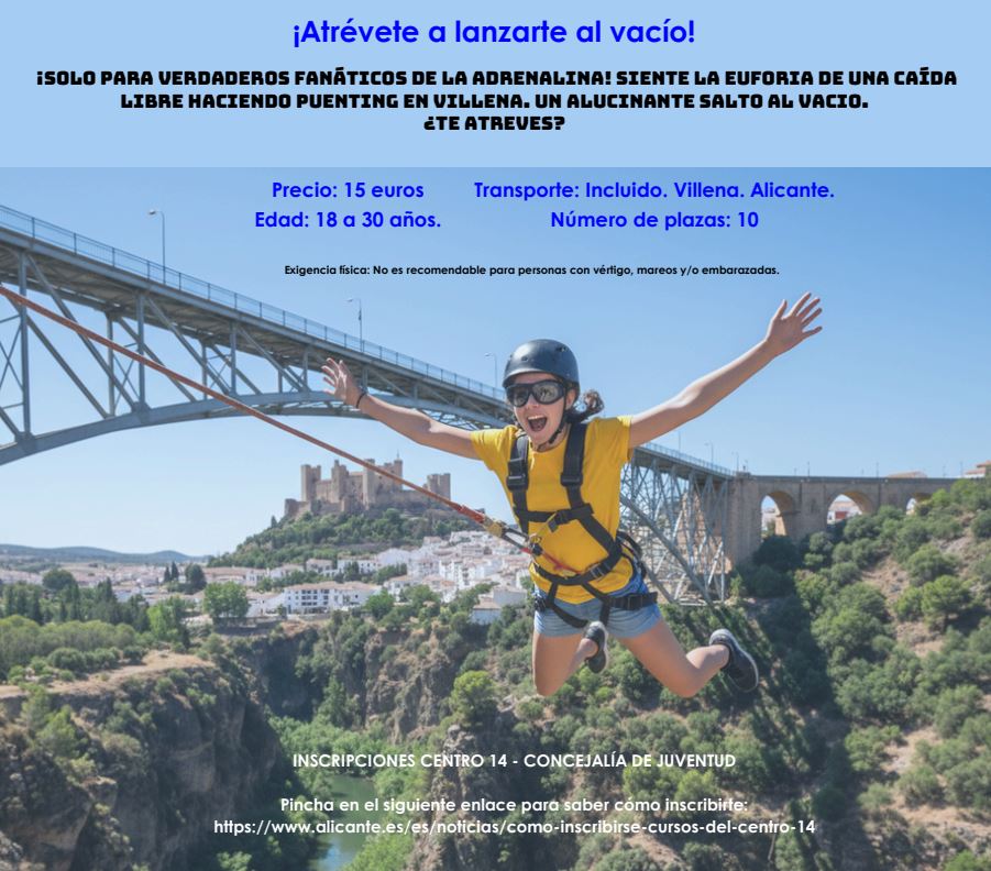 Jornada Multiaventura "Puenting en Villena"